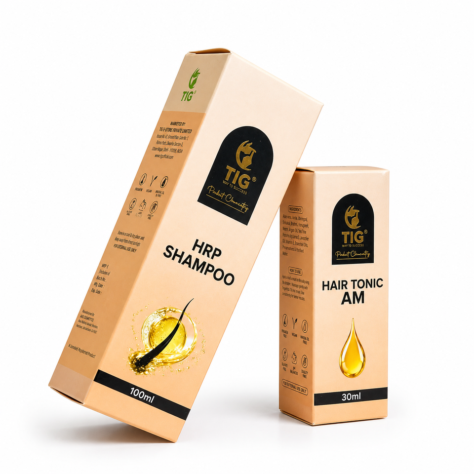 TIG Hair Care Combo | HRP Hair Growth Shampoo with Hair Tonic for Stronger & Healthier Hair